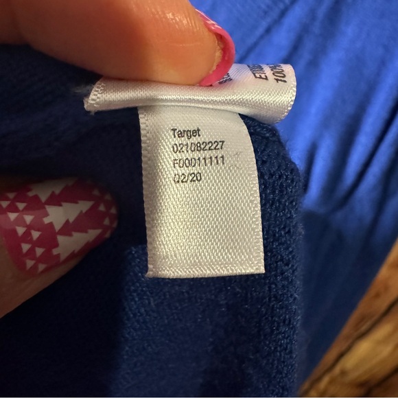 Ava & Viv - V Neck Long Sleeve Knit Sweater - Royal Blue - 2x - Picture 9 of 15